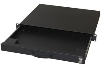 Equip 19 Tastatur-/Mausschublade abschl./Telesk 1U RAL9005 von LumaTech