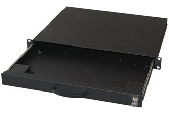 Equip 19 Tastatur-/Mausschublade abschl./Telesk 1U RAL9005
