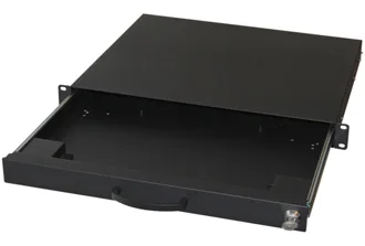 Equip 19 Tastatur-/Mausschublade abschl./Telesk 1U RAL9005, Ansicht 2