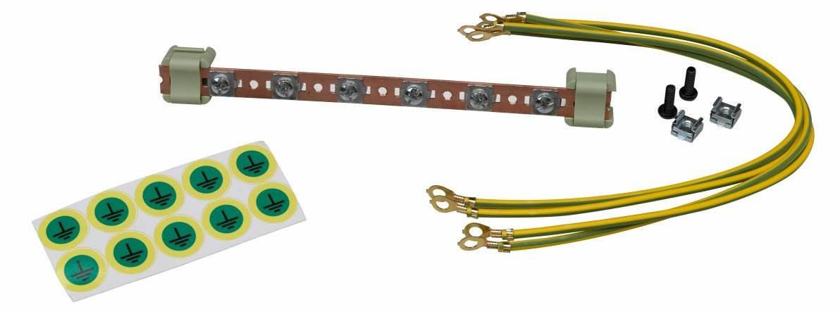 Equip Erdungsset für Serverschränke 6 Erdungspunkte 22cm - Zubehör Stromversorgung - 0,22 m