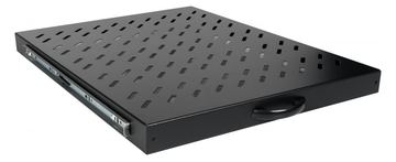 Equip EZVS-19-1-80-B - Rack-Schieberegal - 800 mm - Schrankmontage - Schwarz - 1U - 48.3 cm (19) von LumaTech