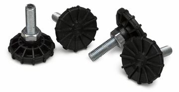 Equip füsse für Serverschränke 4Stk 60mm schwarz von LumaTech