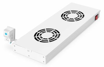 Equip Lüftermodul 19 für Serverschränke 2xLüfter RAL7035 - Zubehör Stromversorgung - 0,12 m von LumaTech