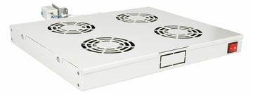 Equip Lüftermodul 19 für Serverschränke 4xLüfter RAL7035 - Zubehör Stromversorgung - 0,12 m von LumaTech