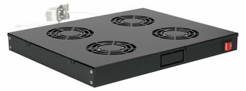 Equip Lüftermodul 19 für Serverschränke 4xLüfter RAL9005 - Zubehör Stromversorgung - 0,12 m von LumaTech
