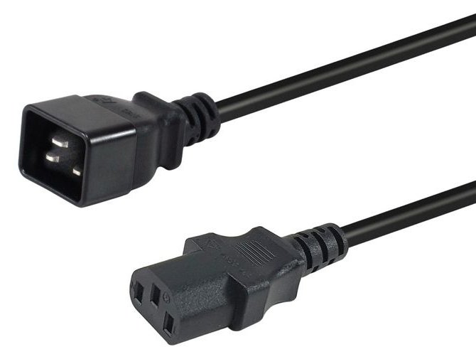 Equip Netzkabel Anschl. C20 -> C13 schwarz - Strom/Netzteil - 1,8 m