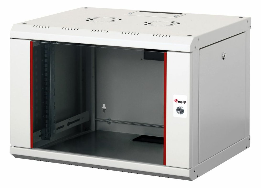 Equip Netzwerkschrank 19 07U 600x450mm Glastür grau - Rack