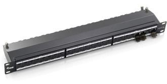 Equip Patch Panel - Patch Panel - CAT 6a - STP - RJ-45 X 24 - Hellgrau, RAL 7035 - 1U - 48.3 cm (19) von LumaTech