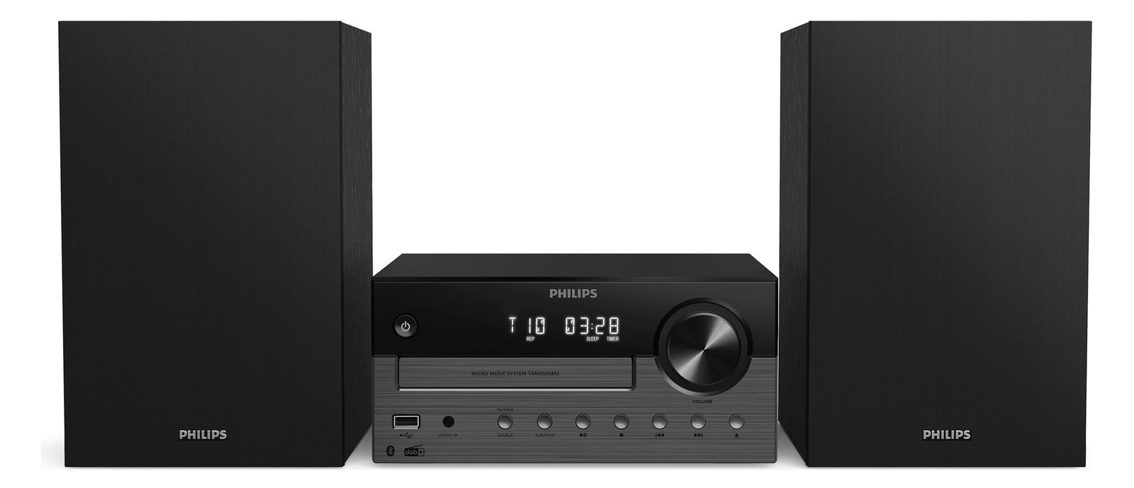 Philips TAM4505M2 - 2 Kanäle Heim-Audio-Mikrosystem DAB DAB+ FM - Lautsprecher - FLAC