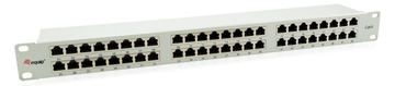 Equip Pro - Patch Panel - Rack montierbar - CAT 6 - STP - RJ-45 X 48 - Hellgrau - 1U - 48.3 cm (19) von LumaTech