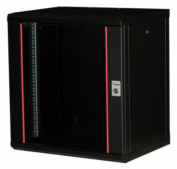 Equip Pro Mount - Schrank Netzwerkschrank - 600x450 mm - geeignet für Wandmontage - Tiefschwarz (RAL 9005) von LumaTech