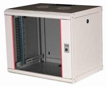Equip Serverschrank 19 09U 600x450mm Glastür grau - Rack von LumaTech