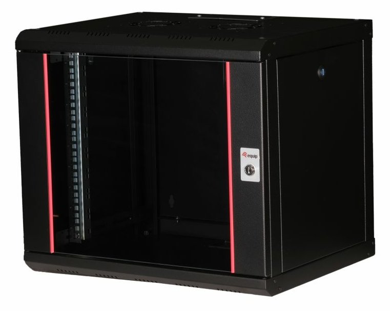 Equip Serverschrank 19 09U 600x450mm Glastür schwarz - Rack