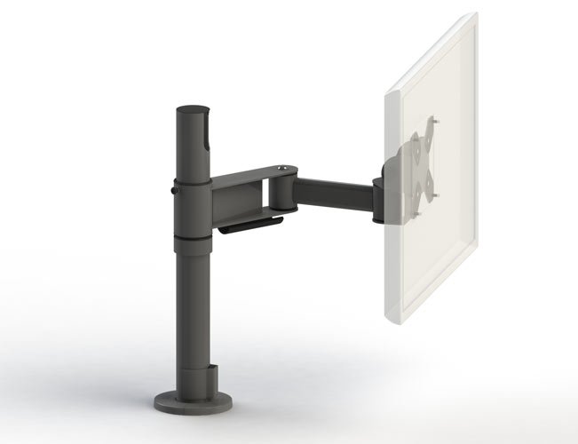 Ergonomic Solutions Befestigungskit (VESA-Adapter, Befestigungsteile, 15,7-Säule, 11,8 einstellbarer Arm)