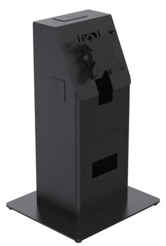Ergonomic Solutions Mini Kiosk inkl. Bodenplatte für Tischmontage - schwarz von LumaTech