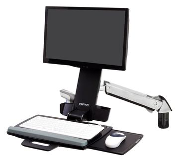 Ergotron Befestigungskit (Handgelenkkissen, Schienenmontage Halterungsset, höhenverstellbare Halterung, Tastaturablage von LumaTech