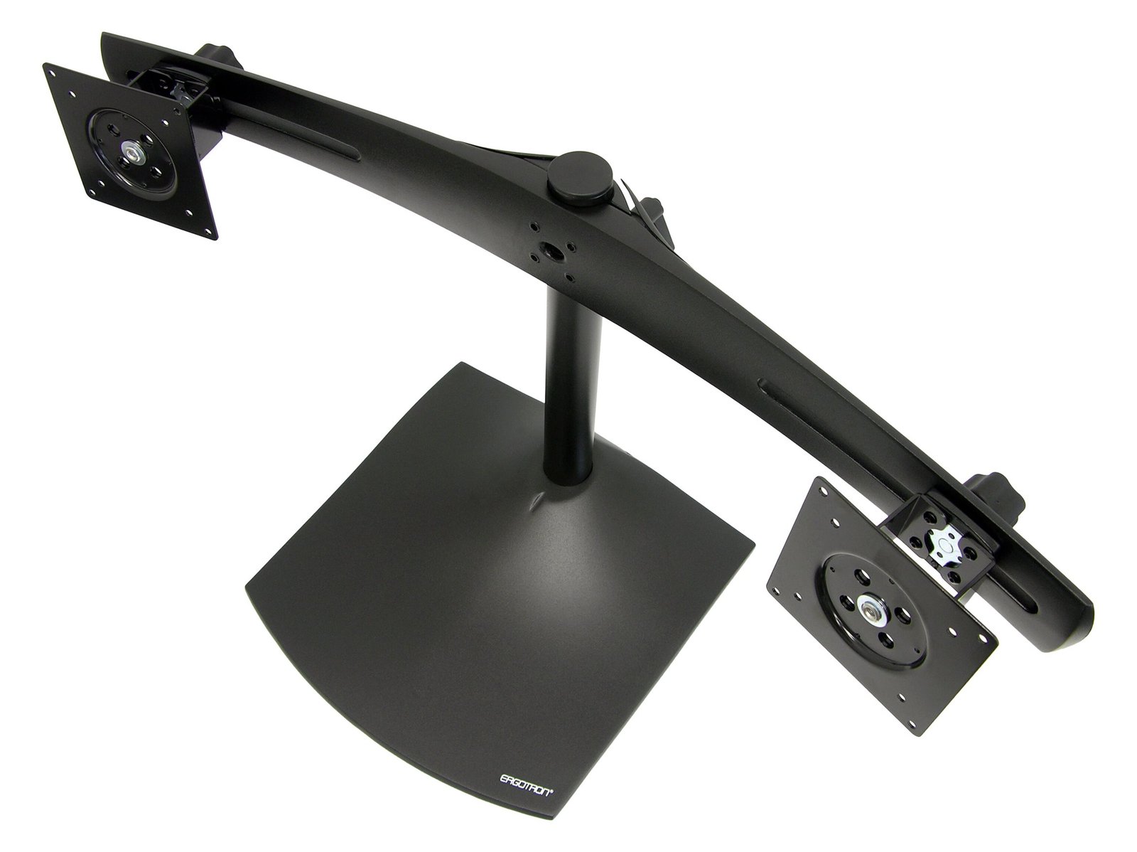 Ergotron DS100 - Aufstellung - horizontal - für 2 LCD-Displays - Aluminium, Stahl - Schwarz