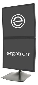 Ergotron DS100 - Befestigungskit (2 Drehgelenke, 2 VESA-Adapter, Basis, 28 Stange) - schmal - für 2 LCD-Displays von LumaTech