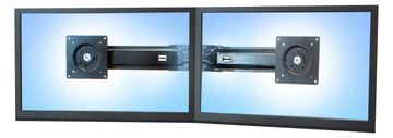 Ergotron Dual Monitor & Handle Kit - Befestigungskit (Griff, 2 Montagehalterungen, Bogenmontagearm, Befestigungsteile) von LumaTech