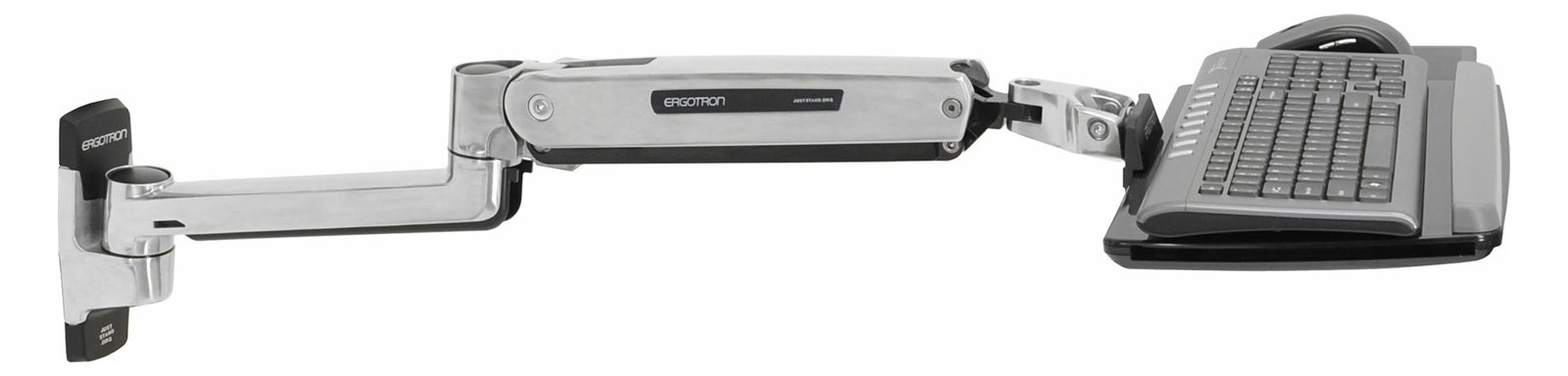 Ergotron LX - Befestigungskit (Maushalterung, Handgelenkkissen, Tastatur-Tablett, Steh-Sitz-Arm, Mausablage