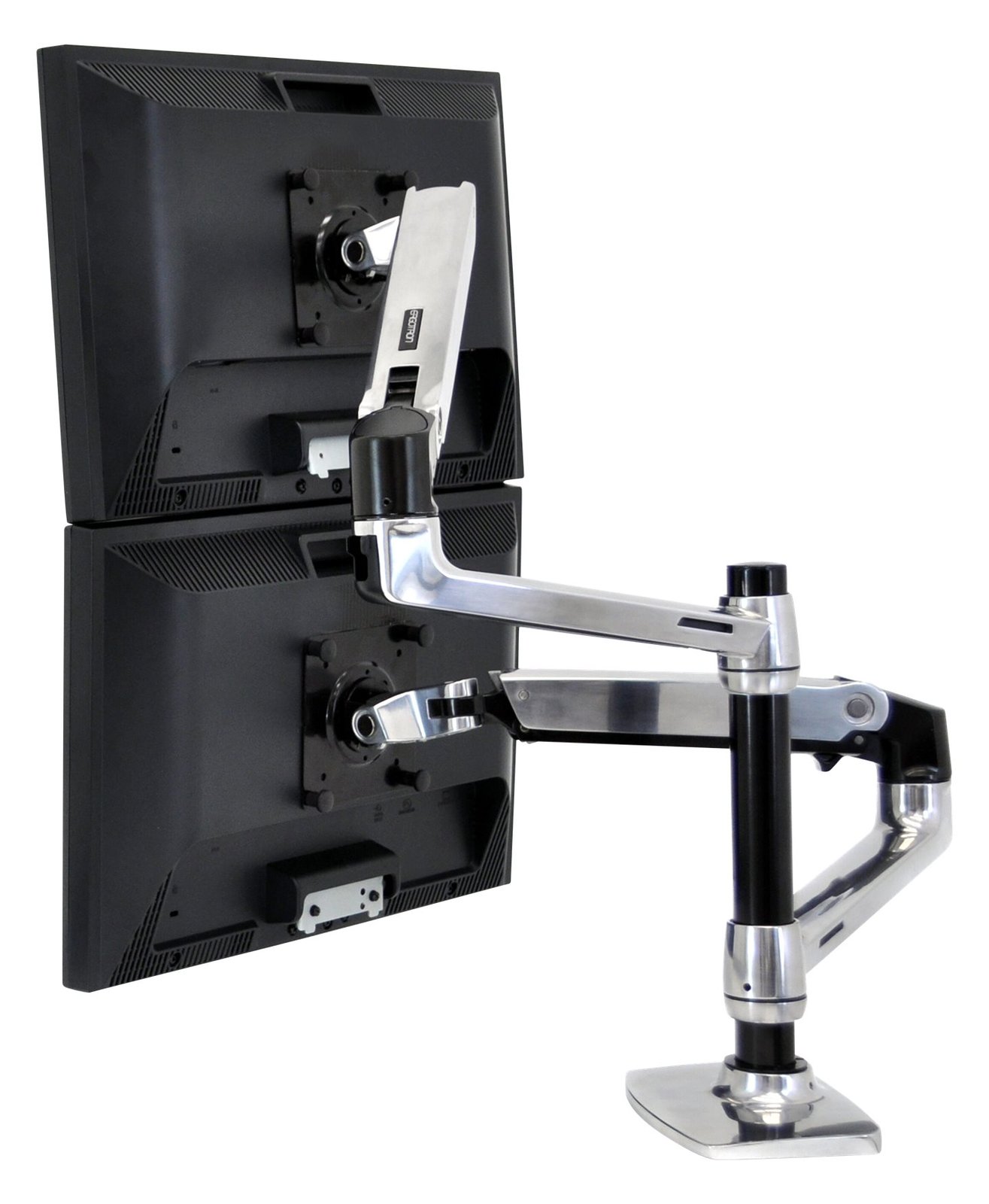 Ergotron LX - Befestigungskit (Spannbefestigung für Tisch, Tischplattenbohrung, Stange, 2 Gelenkarme)