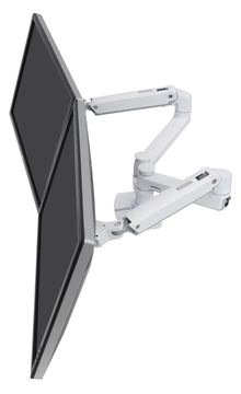 Ergotron LX Dual Side-by-Side Arm - Befestigungskit (Spannbefestigung für Tisch, Stange, 2 Gelenkarme von LumaTech