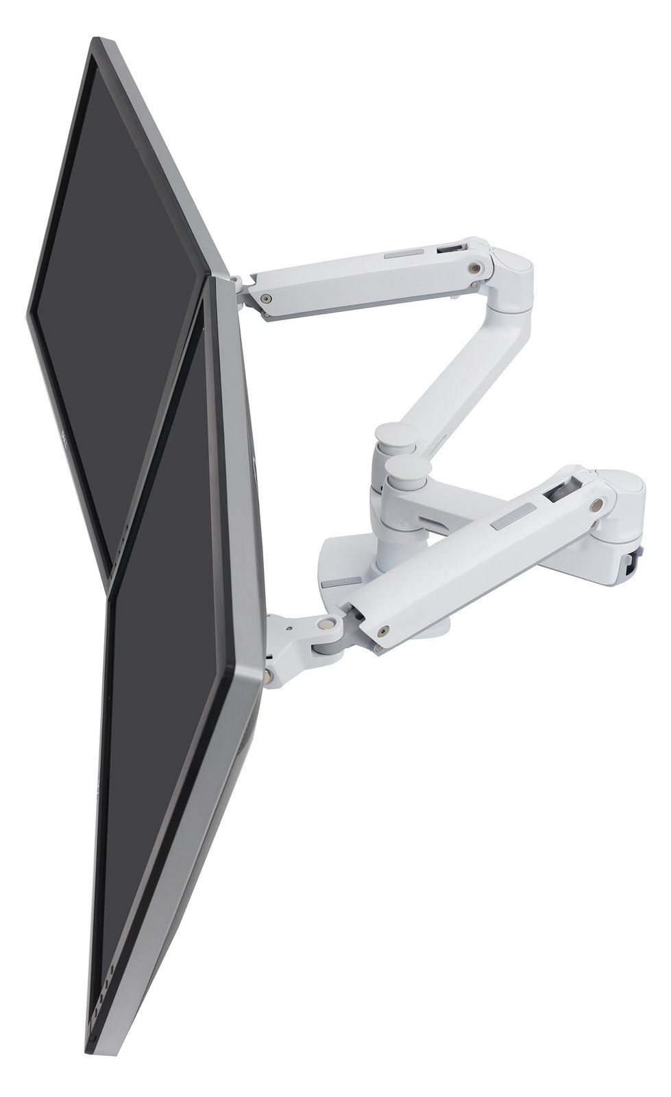 Ergotron LX Dual Side-by-Side Arm - Befestigungskit (Spannbefestigung für Tisch, Stange, 2 Gelenkarme