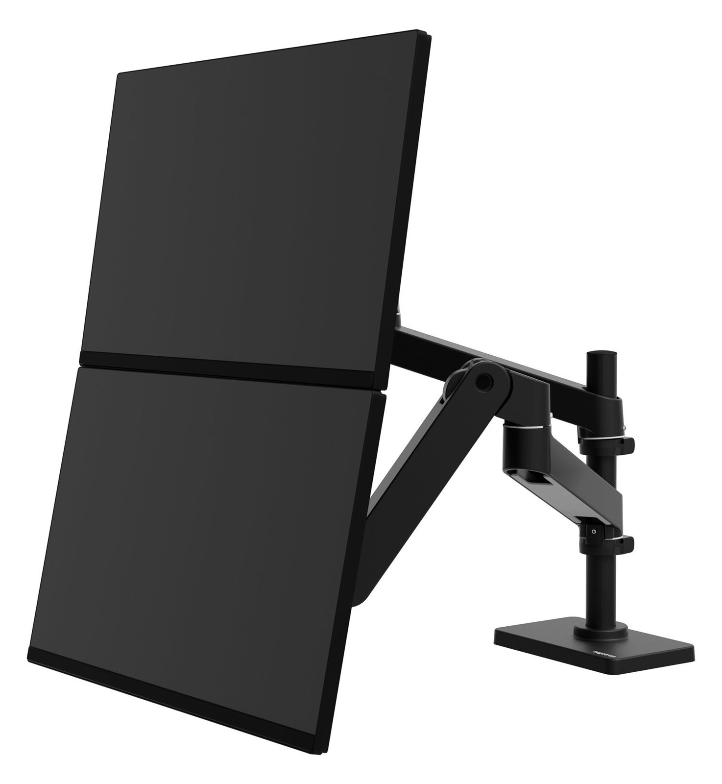 Ergotron LX Pro - Befestigungskit (Doppelarm) - modular - für 2 LCD-Displays - Aluminium - Schwarz - bis zu 68,6 cm