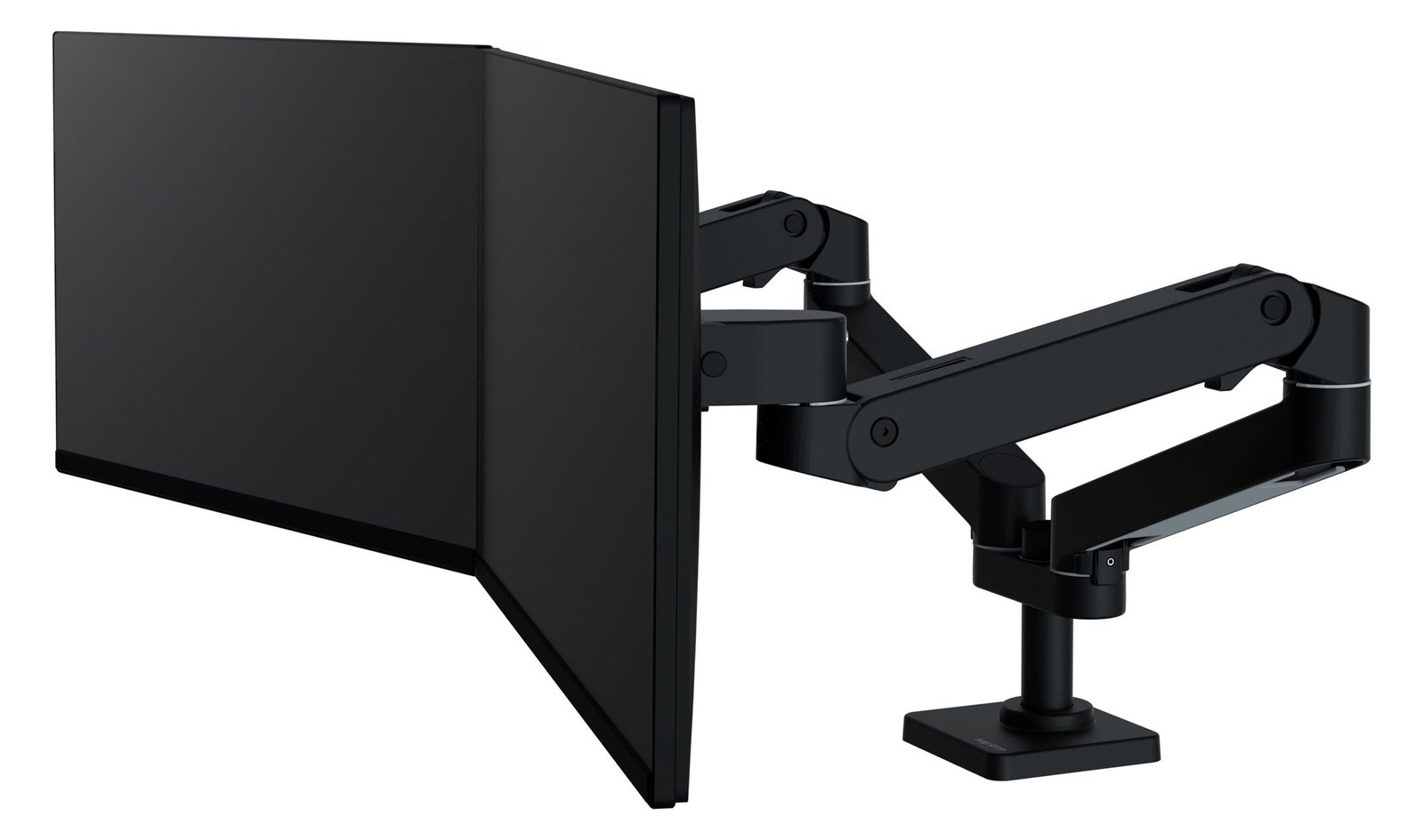 Ergotron LX Pro - Befestigungskit (Doppelarm) - modular - für 2 LCD-Displays - Aluminium - Schwarz - bis zu 68,6 cm