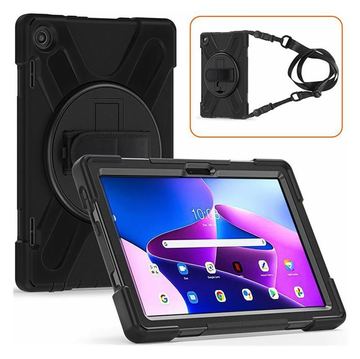 eSTUFF AUSTIN - Hintere Abdeckung für Tablet - Silikon, Polycarbonat - Schwarz - 10.1 - für Lenovo Tab M10 (3rd Gen) von LumaTech