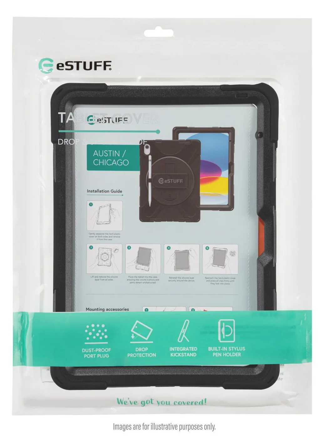 eSTUFF Galaxy TAB S11 Ultra CHICAGO Full Body Defender Case with, Ansicht 7