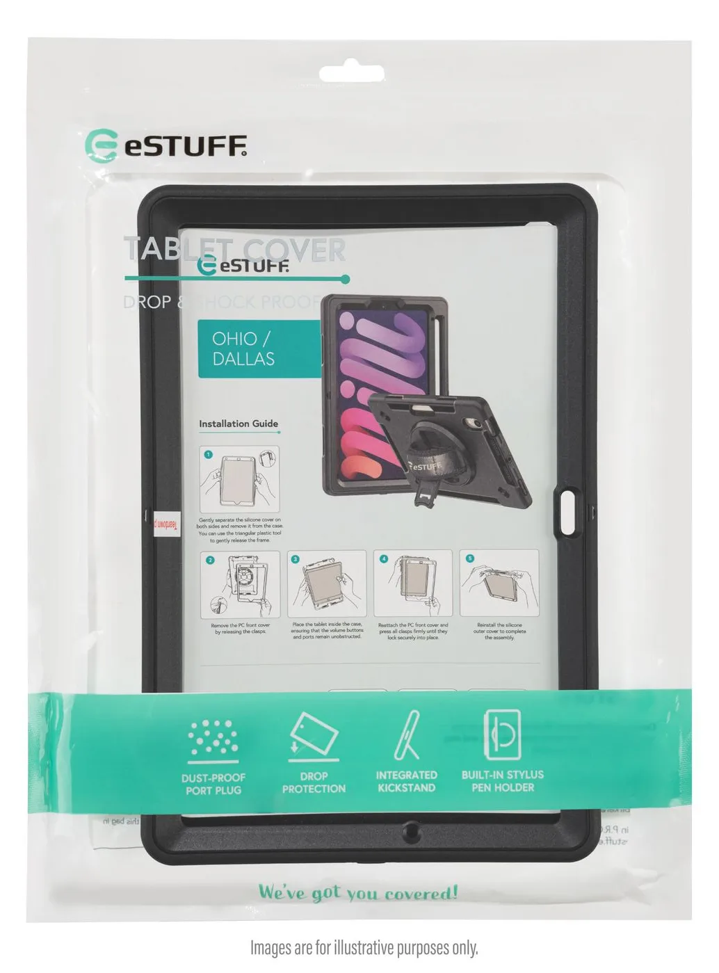 eSTUFF iPad Air 11 2025/2024/iPad 5/4/iPad Pro 11 ES68104005-BULK, Ansicht 5