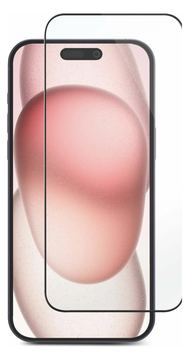 eSTUFF Titan Shield Infinite - Bildschirmschutz für Handy - volle Abdeckung - Glas - Rahmenfarbe schwarz (Packung 50) von LumaTech