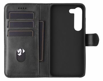 eSTUFF WALES S25 Galaxy. Wallet Cover Black. Material 100% von LumaTech
