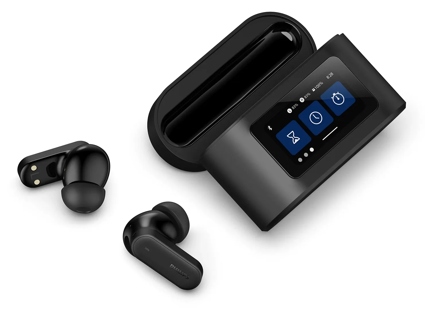 Philips True Wireless In-Ear-Kopfhörer TAT6000BK/00 Schwarz - Kopfhörer - Stereo, Ansicht 3