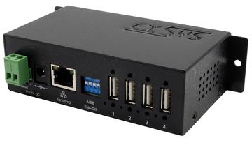 Exsys Ethernet GLAN 1x zu 4x USB2.0 4-Port Geräteserver inkl.Netzteil 15KV - Kabel-/Adapterset - Digital/Daten von LumaTech