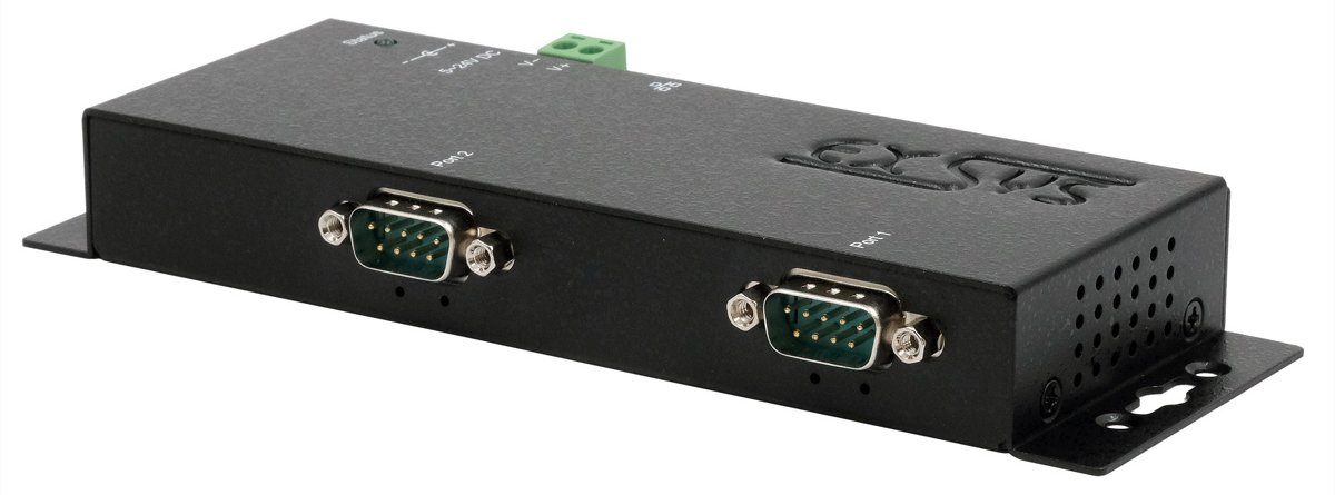 Exsys Ethernet zu Seriell 2x RS-232/422/48 485Ports mit 9Pin Stecker inkl - Digital/Daten - Netzwerk