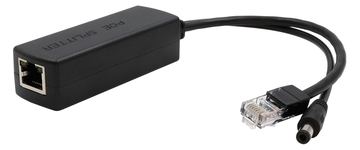 Exsys Ethernt PoE+ Splitter 10/100Mbps 802.3at 12VDC/2A/24W - 100 Mbps - Switch - 0,1 Gbps von LumaTech