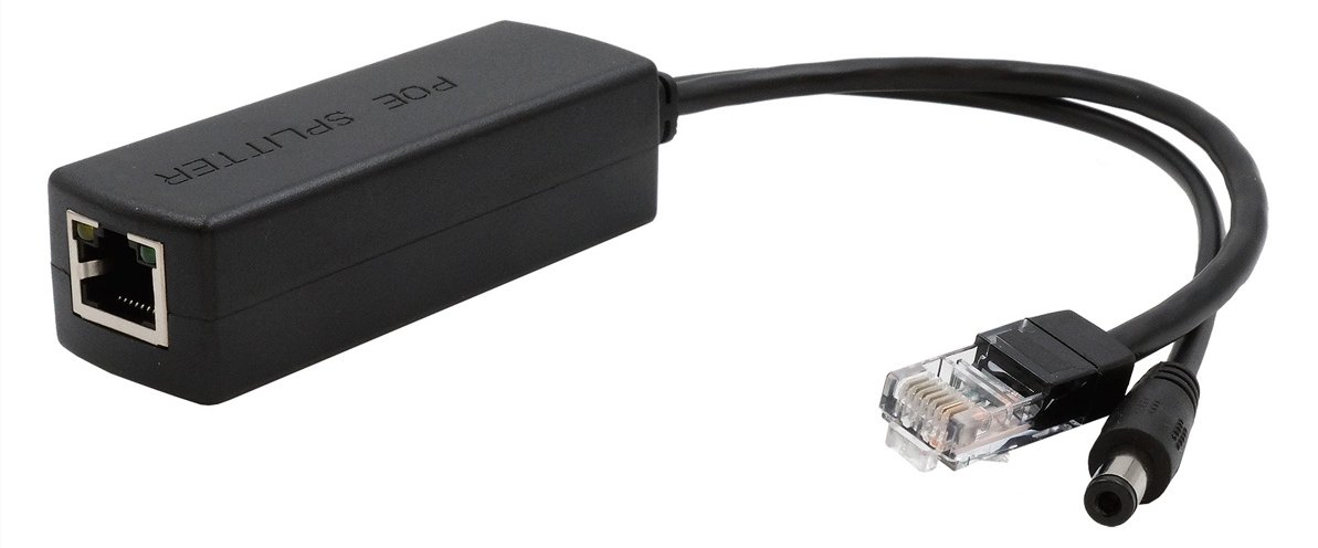 Exsys Ethernt PoE+ Splitter 10/100Mbps 802.3at 12VDC/2A/24W - 100 Mbps - Switch - 0,1 Gbps