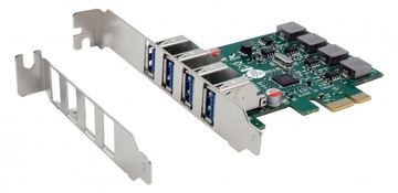 Exsys EX-11044 - PCIe - USB 3.2 Gen 1 (3.1 Gen 1) - Weiblich - Full-height / Low-profile - 4x External USB 3.2 Gen 1 A von LumaTech