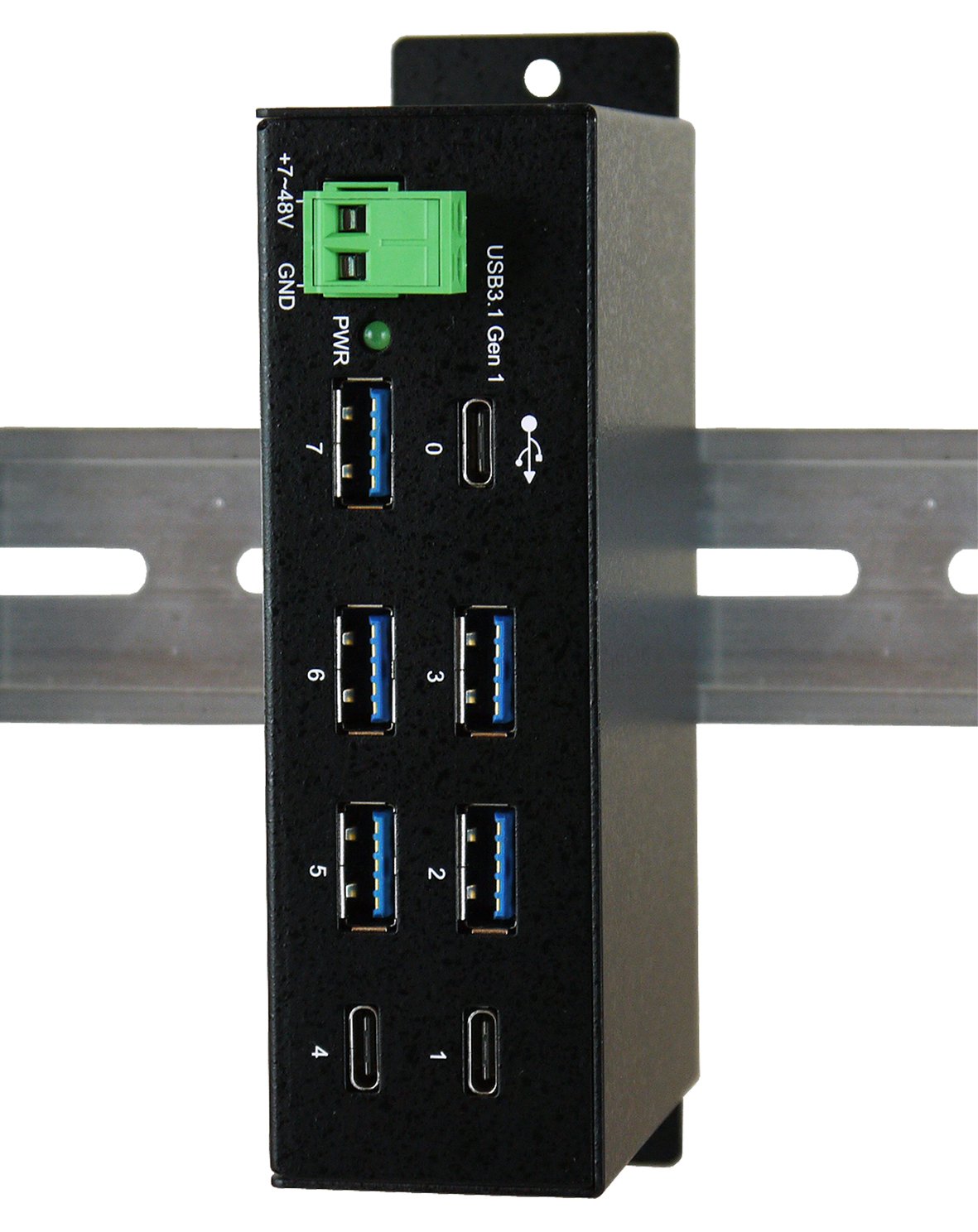 Exsys EX-1196HMS - Hub - 5 x USB 3.1 Gen 1 + 2 x USB-C