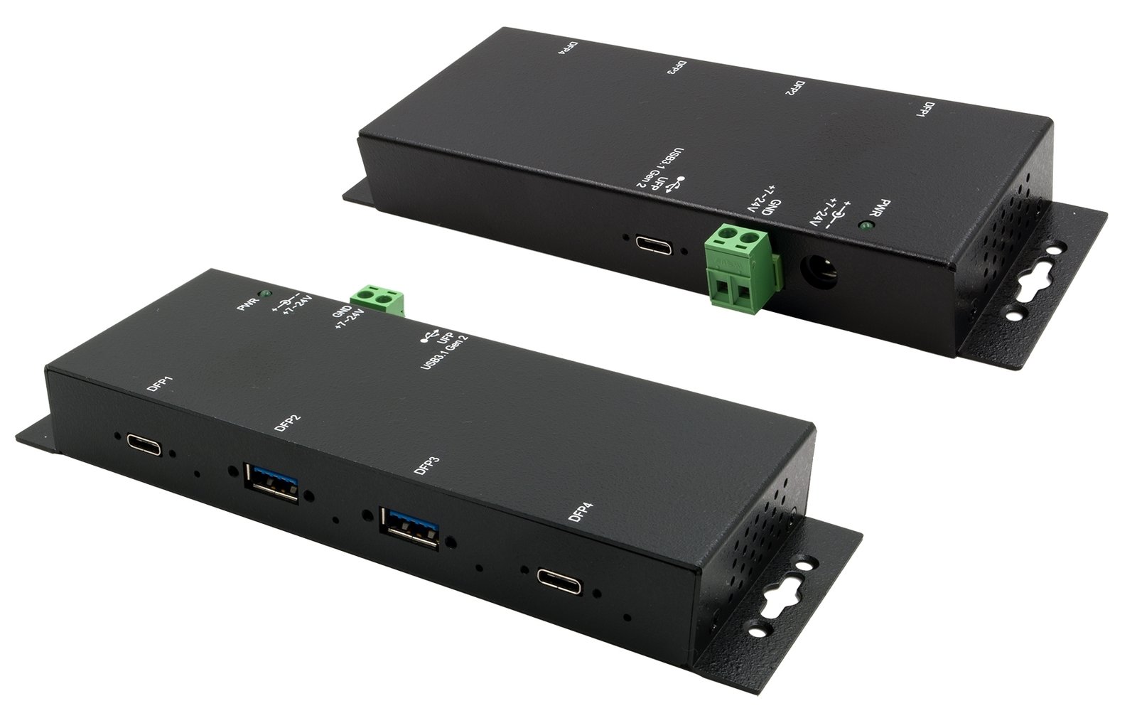 Exsys EX-1234HMVS - Hub - 4 x USB 3.2 Gen 2 - Desktop, wandmontierbar
