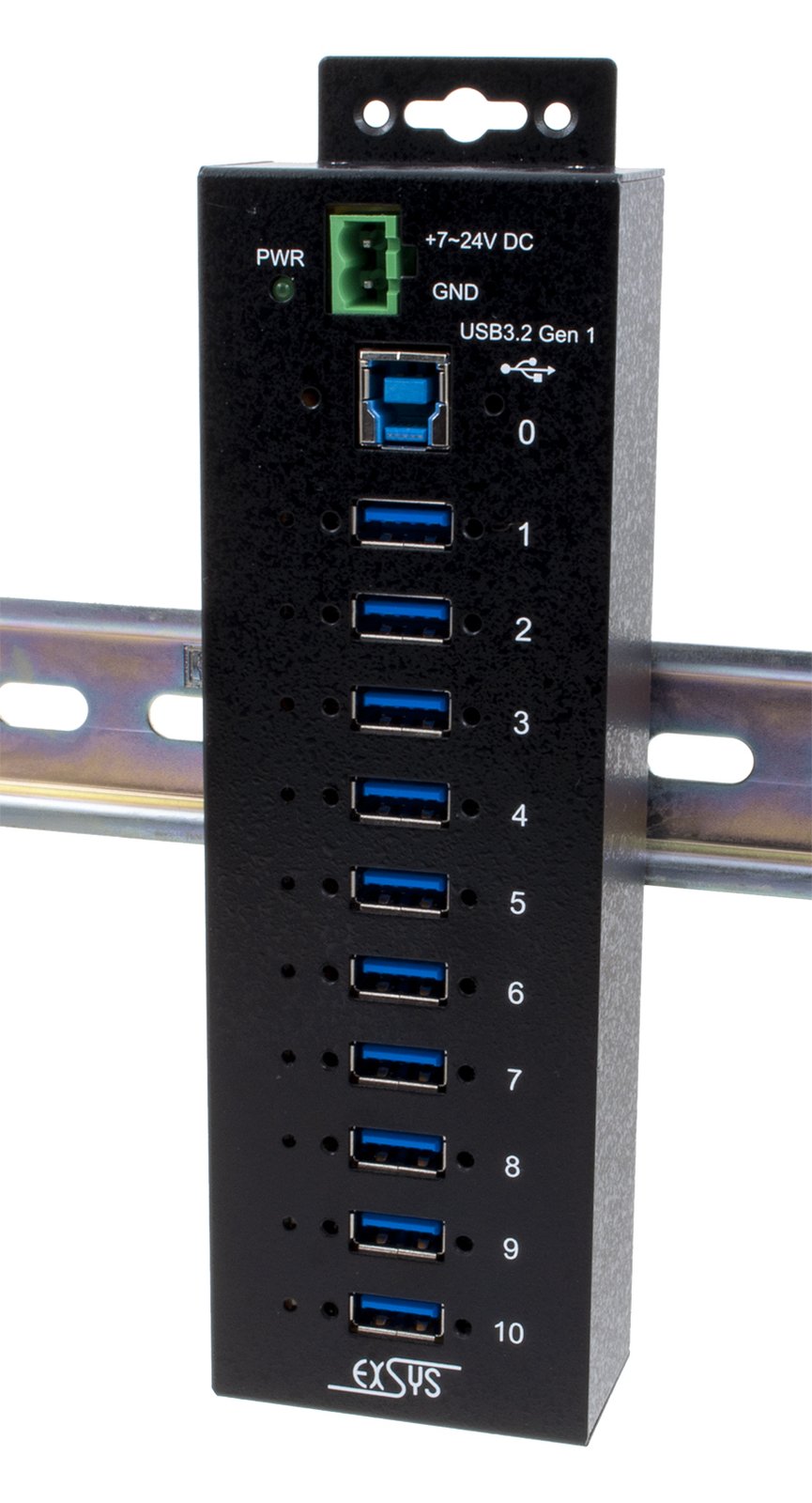 Exsys EX-1510HMVS - Hub - 10 x USB 3.2 Gen 1