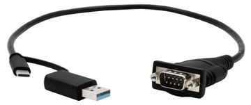 Exsys EX-23001 - Schwarz - 0,5 m - DB-9 - Männlich - Männlich - Gerade von LumaTech