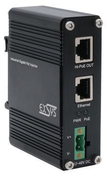 Exsys EX-60310 PoE+ Gigabit Injektor 60W - 1 Gbps von LumaTech