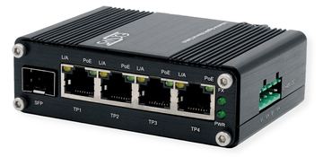 Exsys GmbH Mini 5-Port Ethernet PoE+ Switch - 4*10/100/1000Tx+ 1*100/1000Fx SFP - Switch - 0,1 Gbps von LumaTech