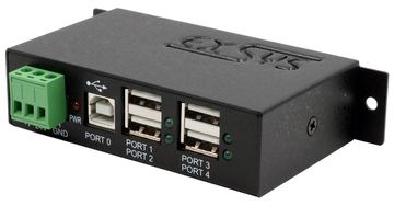 Exsys USB 2.0 HUB 4-Port extern DIN-RAIL Kit von LumaTech