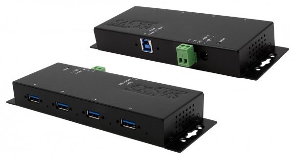 Exsys USB 3.2 Gen 1 HUB 4-Port extern inkl.Kabel und Netzteil
