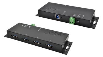 Exsys USB 3.2 HUB 4-Port extern inkl.Netzt inkl.12V Netzt.+USB3.0 Kabel von LumaTech