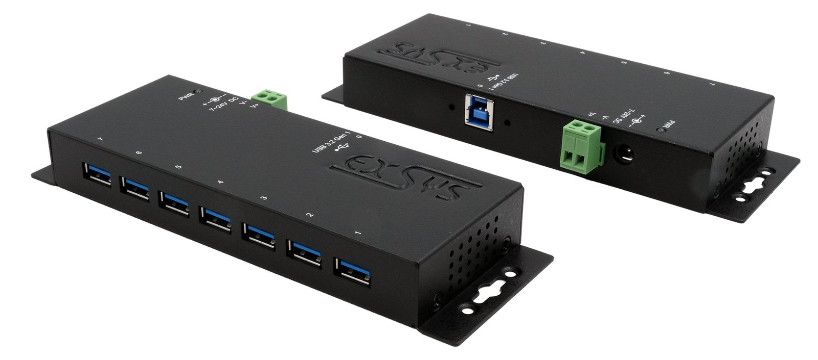 Exsys USB 3.2 HUB 7-Port extern inkl.Netz. inkl.Netzteil 12V/3A und